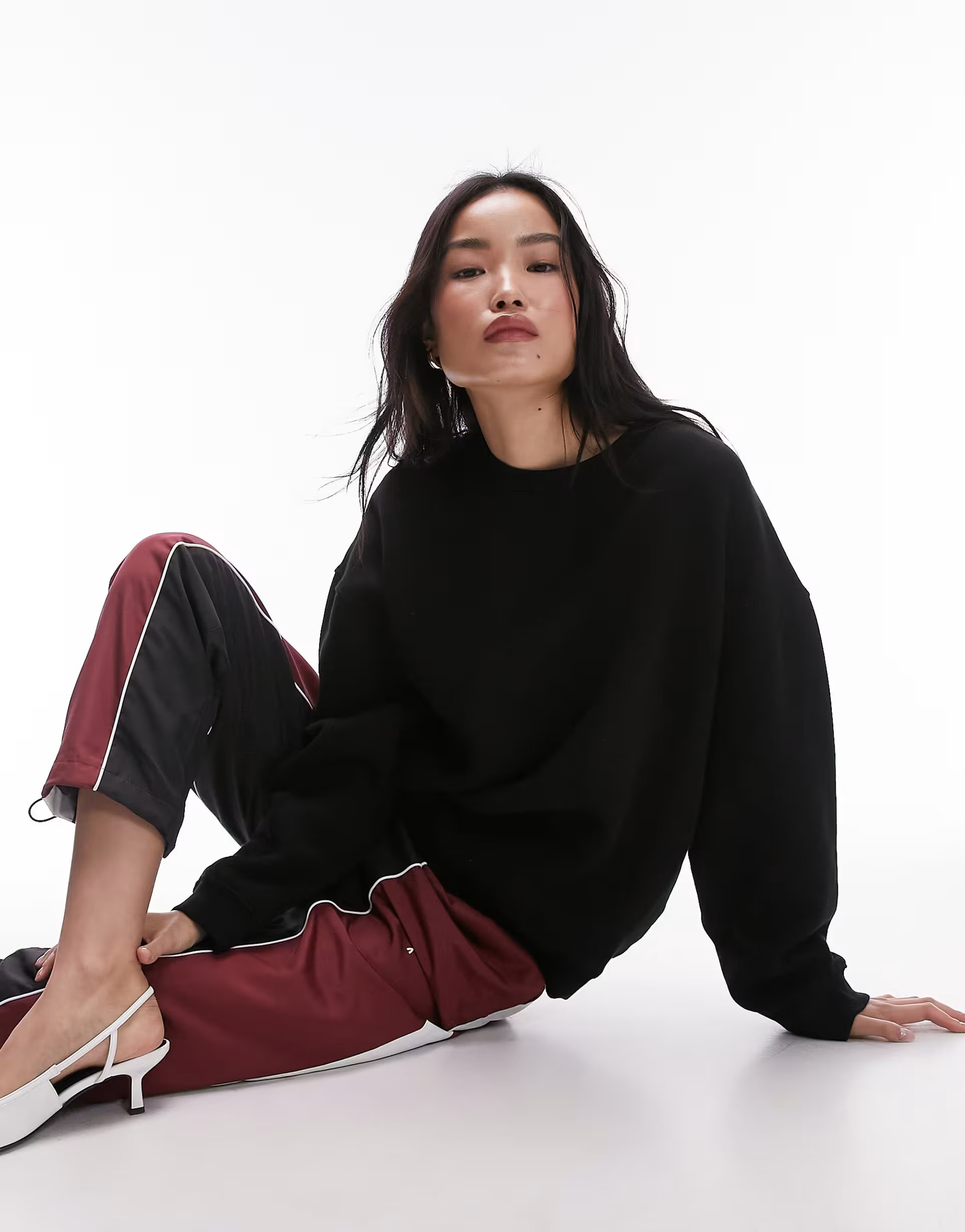 Topshop seam detail sweat in black - BLACK | ASOS (Global)