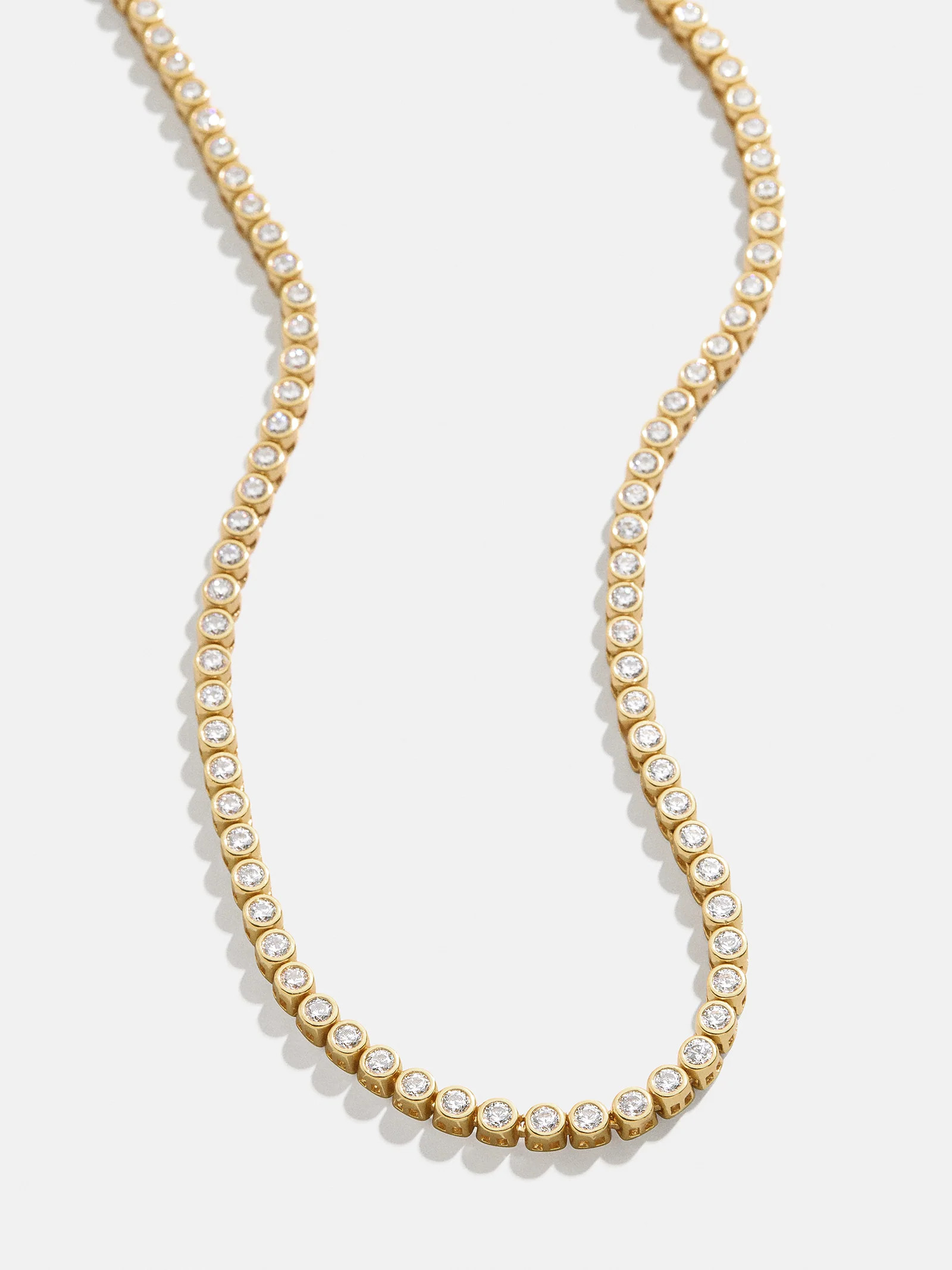 Amalie Bezel Tennis Necklace - Bezel | BaubleBar (US)