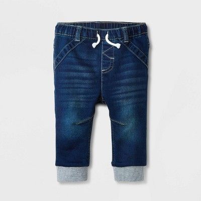 Baby Boys' Denim Pants - Cat & Jack™ Dark Wash | Target
