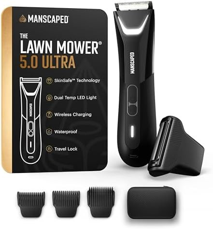 MANSCAPED® The Lawn Mower® 5.0 Ultra Groin & Body Hair Trimmer – Dual-Head SkinSafe® Trimmer... | Amazon (US)