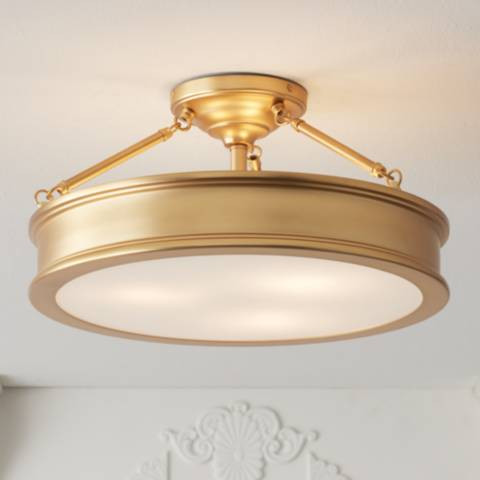 Minka Lavery Harbour Point 19" Wide Liberty Gold Ceiling Light | Lamps Plus