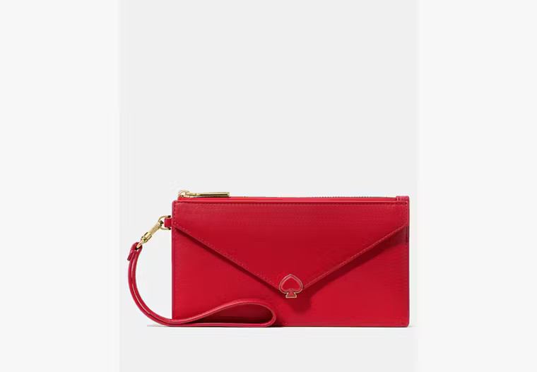 Kate Spade Yours Truly Envelope Wristlet, Cherry Rouge | Kate Spade Outlet