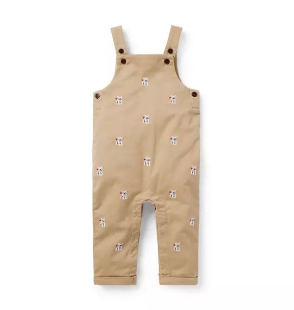 Baby Embroidered French Bulldog Overall | Janie and Jack