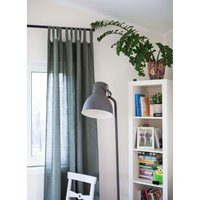 Sage Green Linen Curtain Panel Custom Size Window Drape | Etsy (US)