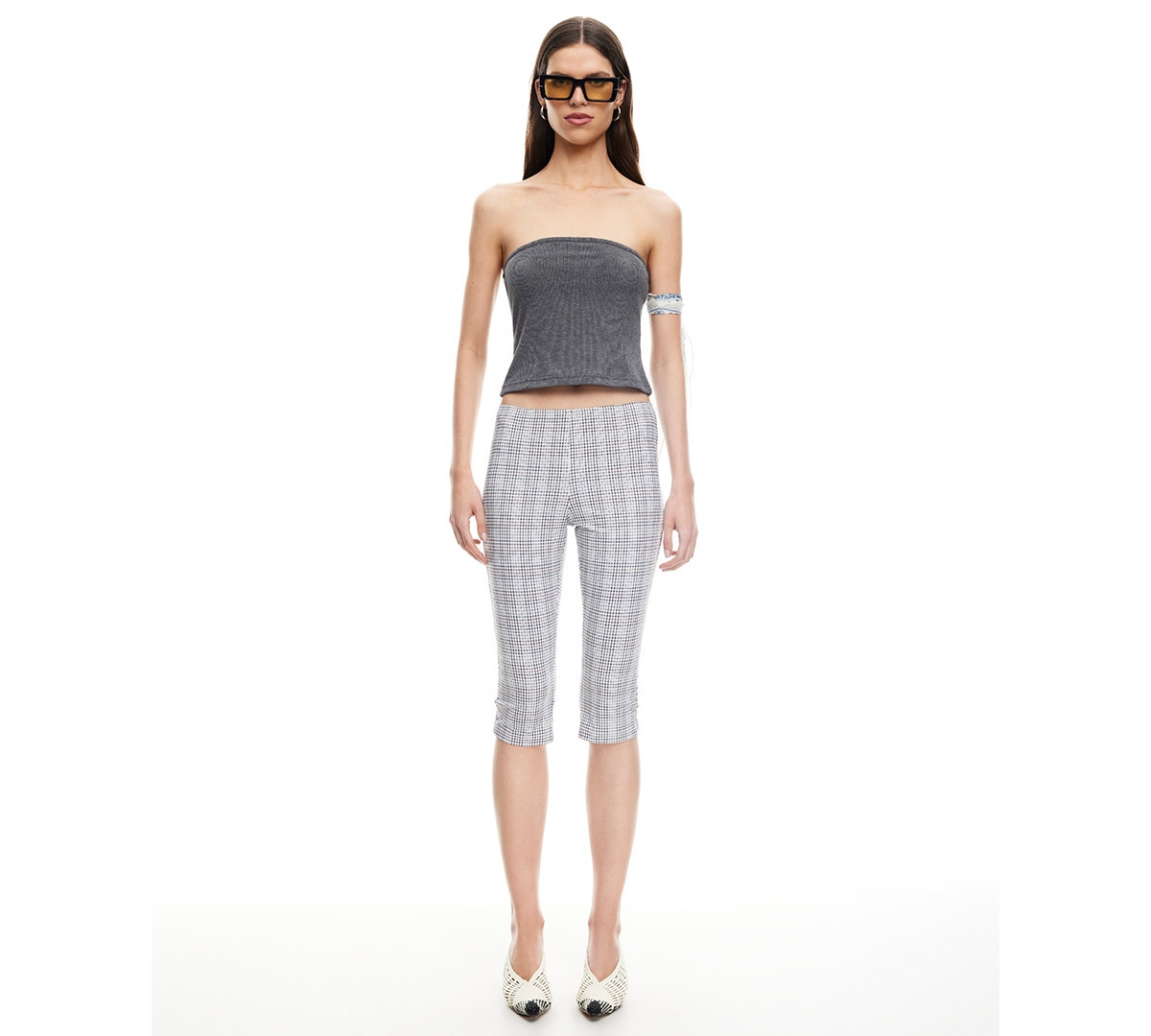 Lioness Women's Checked Starlet Capri Pants - Moonlight Plaid | Macy's