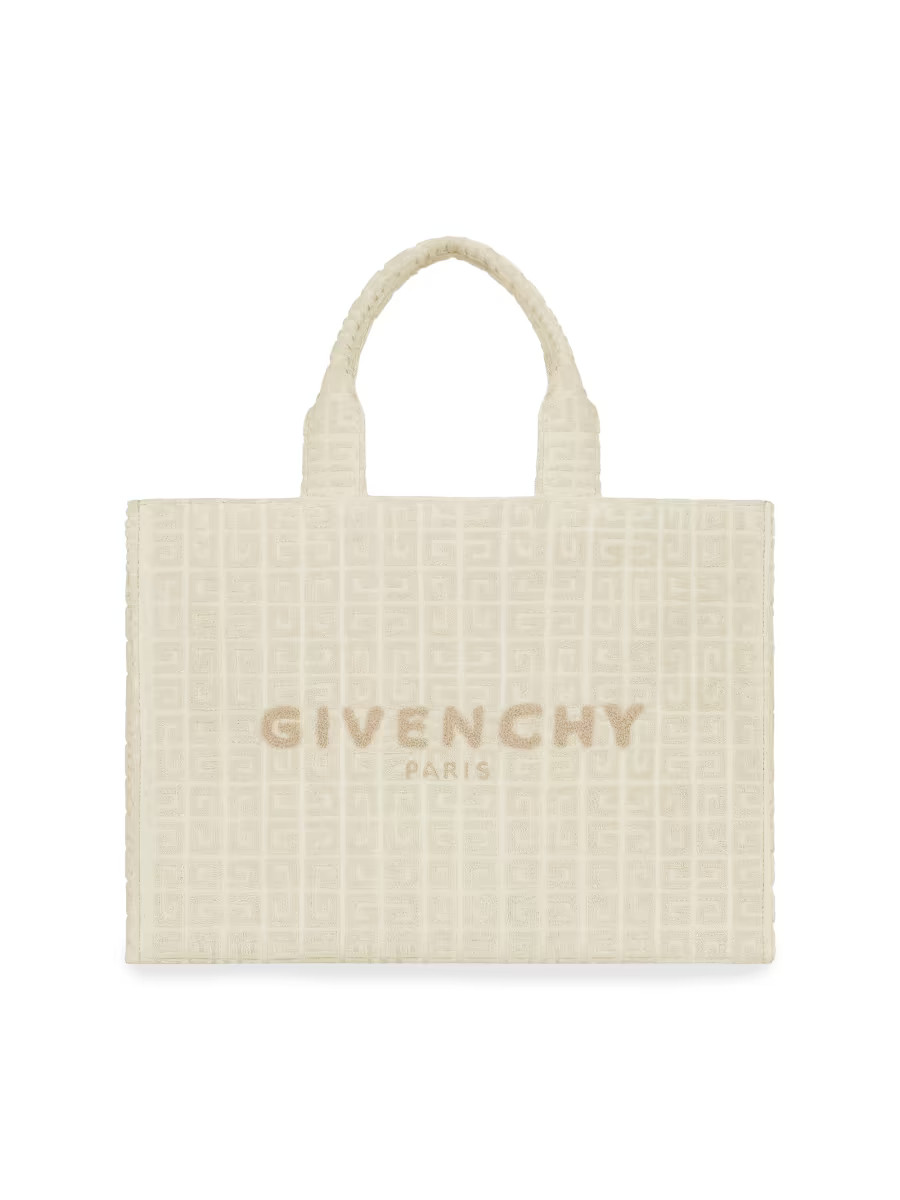 Medium Plage G-Tote Bag in 4G Cotton Towelling | Saks Fifth Avenue