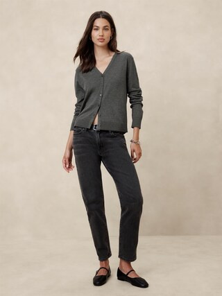 Forever V-Neck Cardigan | Banana Republic Factory
