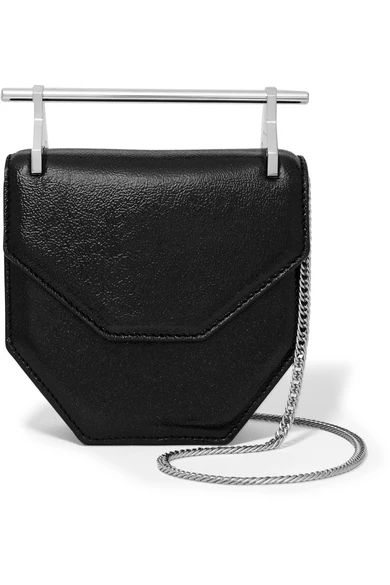 M2Malletier - Amor Fati Mini Glittered Textured-leather Shoulder Bag - Black | NET-A-PORTER (UK & EU)