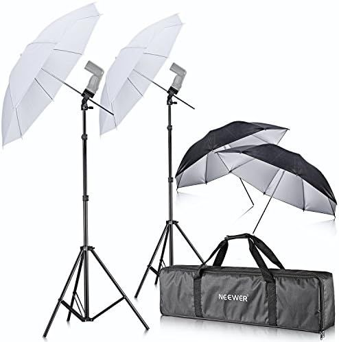 Neewer Off Camera Double Speedlight Flash ShoeMount Swivel Soft Umbrella Kit Compatible with Came... | Amazon (US)