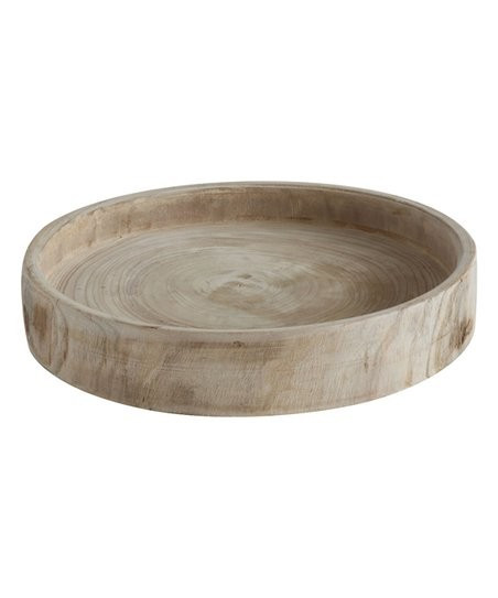 Round Paulownia Tray | Zulily
