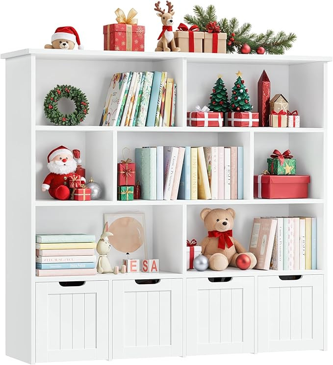 FINETONES Toy Storage Organizer, Large Toy Organizers and Storage with 4 Movable Drawers and 7 St... | Amazon (US)