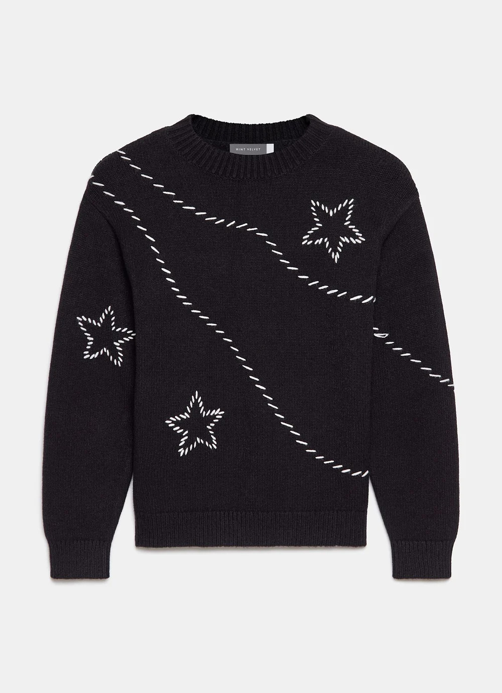 Black Star Detail Jumper | Mint Velvet