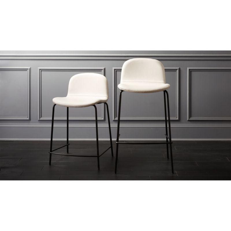 Primitivo White Bar Stools | CB2 | CB2