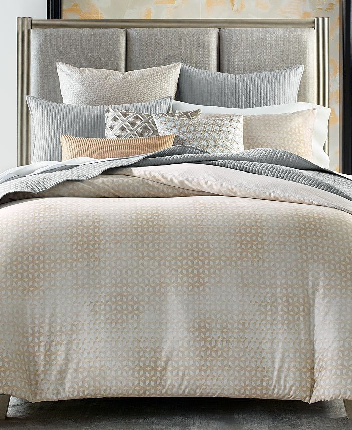 Hotel Collection CLOSEOUT! Bedford Geo Duvet Cover, Full/Queen, Created for Macy's & Reviews - Du... | Macys (US)