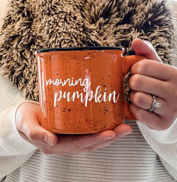 DECAL ONLY Morning Pumpkin Mug Decal Fall Coffee Mug Decal - Etsy | Etsy (US)