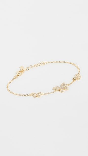 Pave Triple Butterfly Bracelet | Shopbop