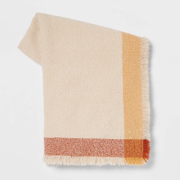 Acrylic Throw Blanket with Border Grid - Threshold™ | Target