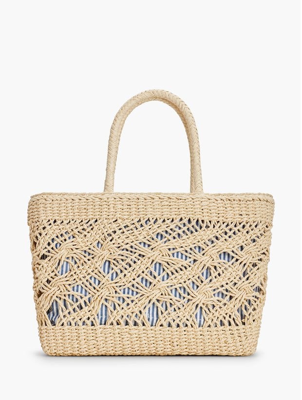 Woven Drawstring Tote | Talbots