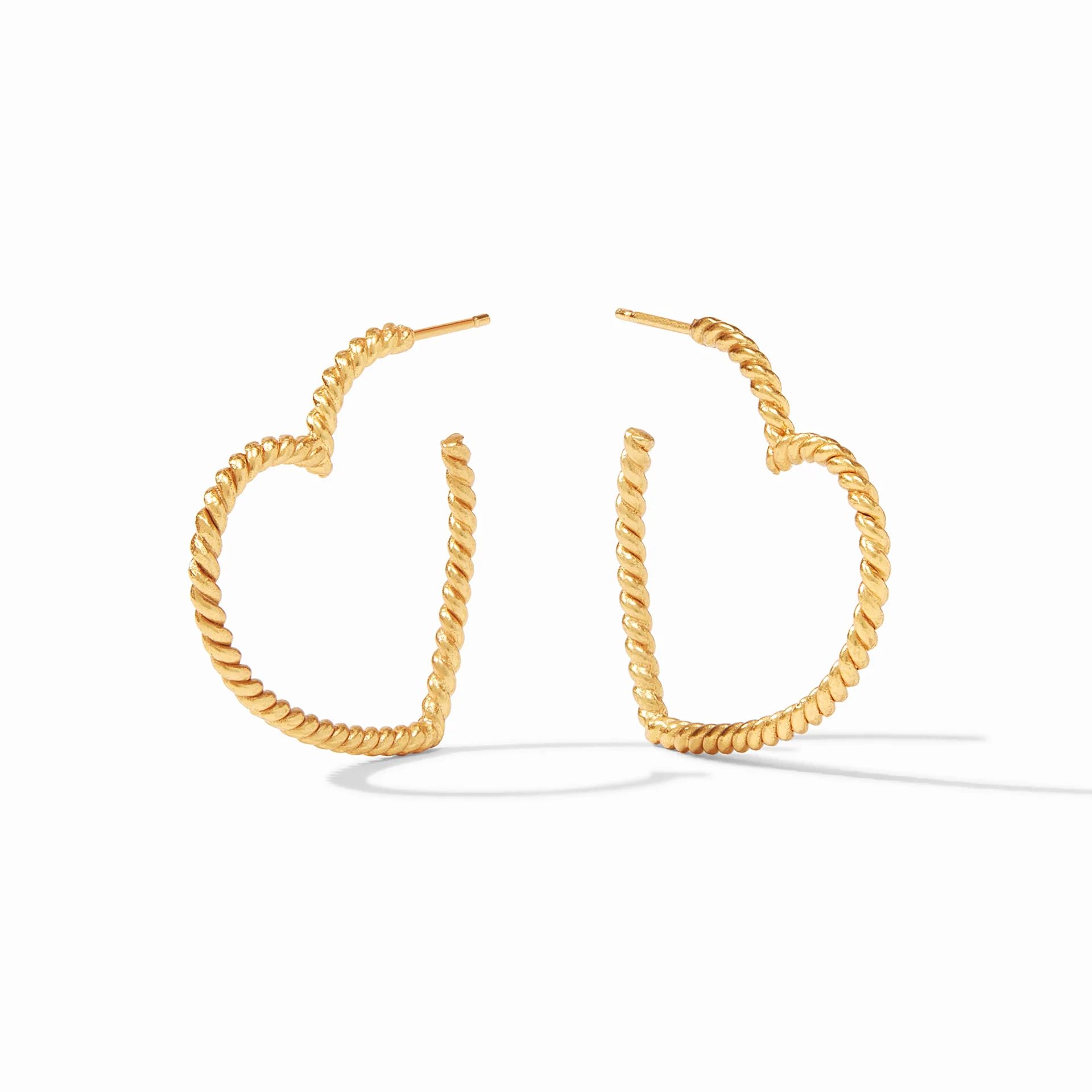 Esme Heart Hoop Earrings | Julie Vos | Julie Vos