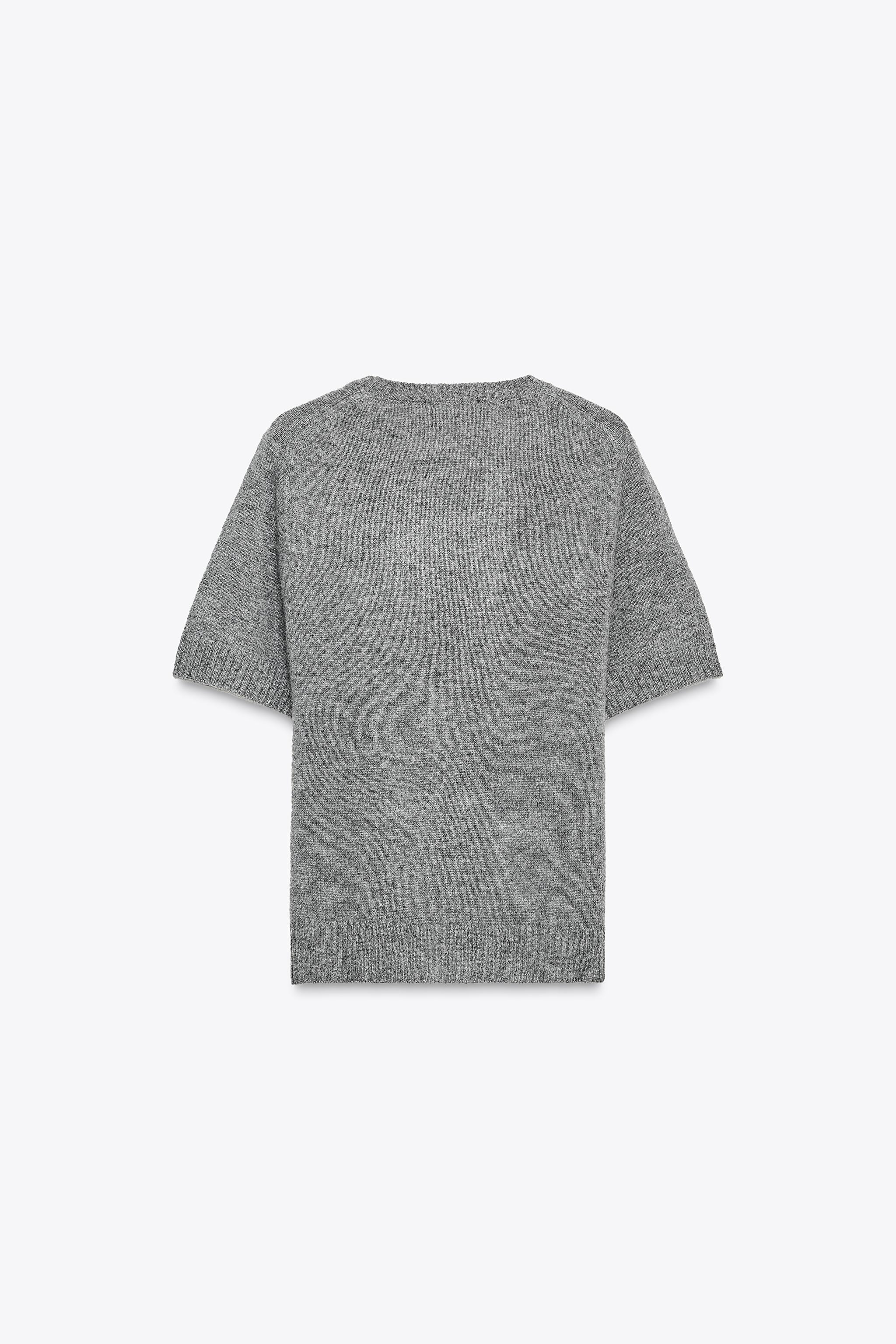 100% WOOL SHORT SLEEVE SWEATER | Zara UK