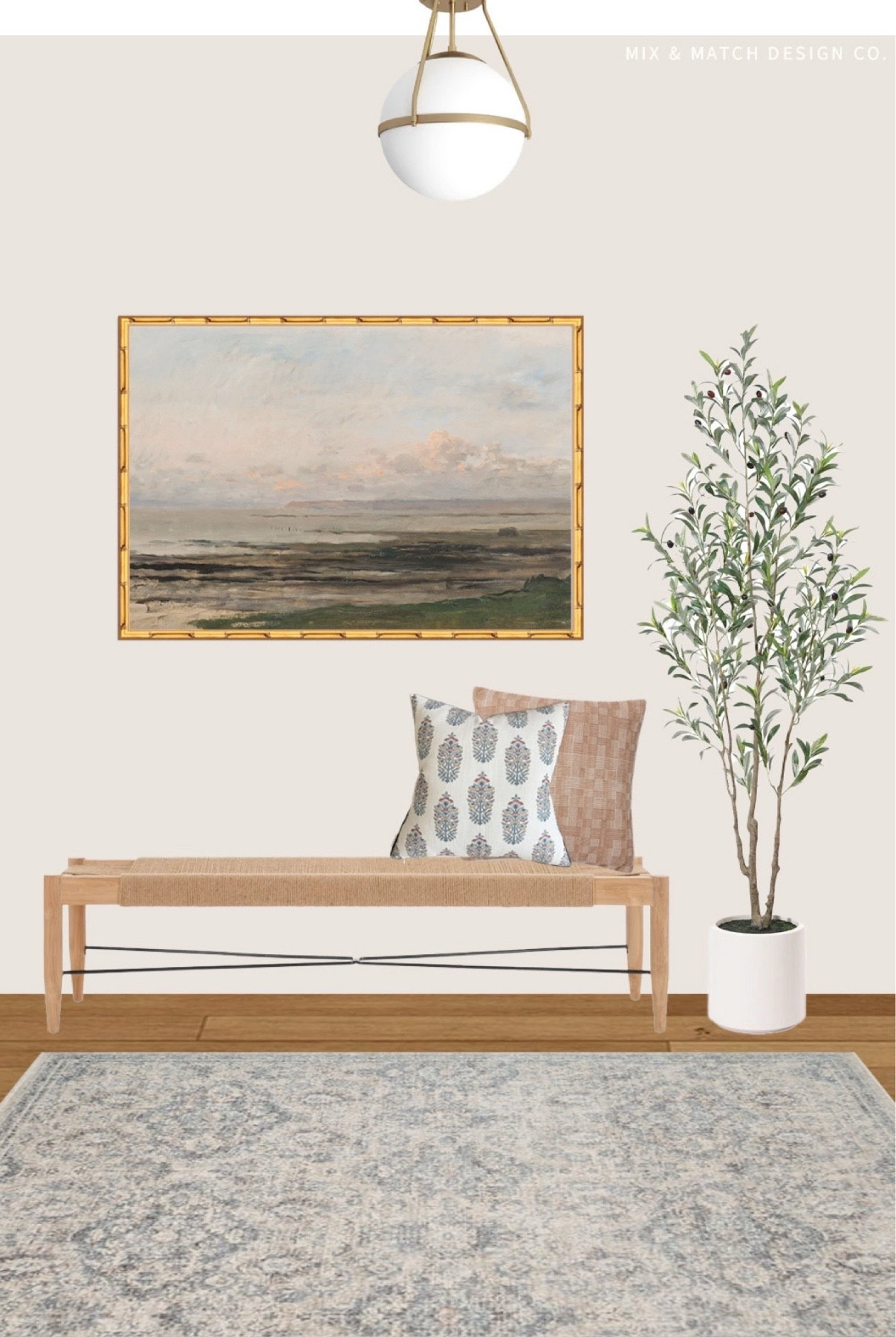 The Coastal Modern Entryway!

I designed this foyer around a woven bench. Simple and pretty, this would work really nicely if you don’t need storage. It does offer a perch to put on your shoes or set down a bag though, so it’s definitely still functional in its own way.

#LTKHome