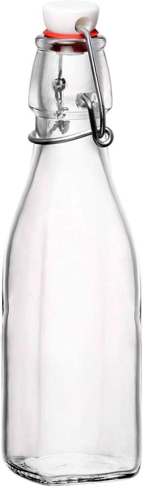 Bormioli Rocco Swing Bottle - 8.5 oz, Recyclable Glass with Airtight Seal - BPA-Free & Dishwasher... | Amazon (US)