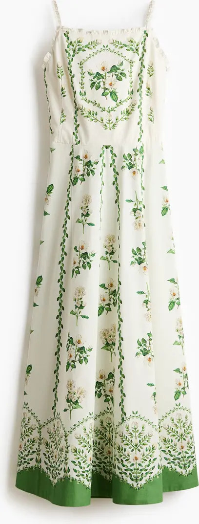 H&M Cotton dress with flared skirt | Nordstrom | Nordstrom