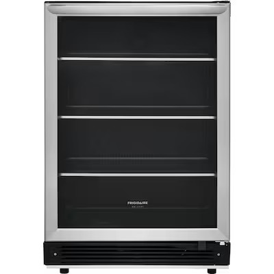 Frigidaire  23.4375-in W 165-Can Capacity Stainless Steel Built-In/freestanding Beverage Refrige... | Lowe's