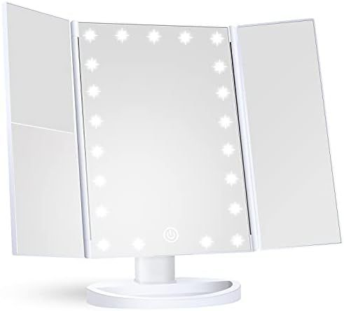 Makeup Mirror Vanity Mirror with Lights, 1x 2X 3X Magnification, Lighted Makeup Mirror, Touch Con... | Amazon (US)