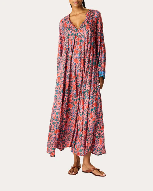 Fiore Floral Pleated Maxi Dress | Olivela