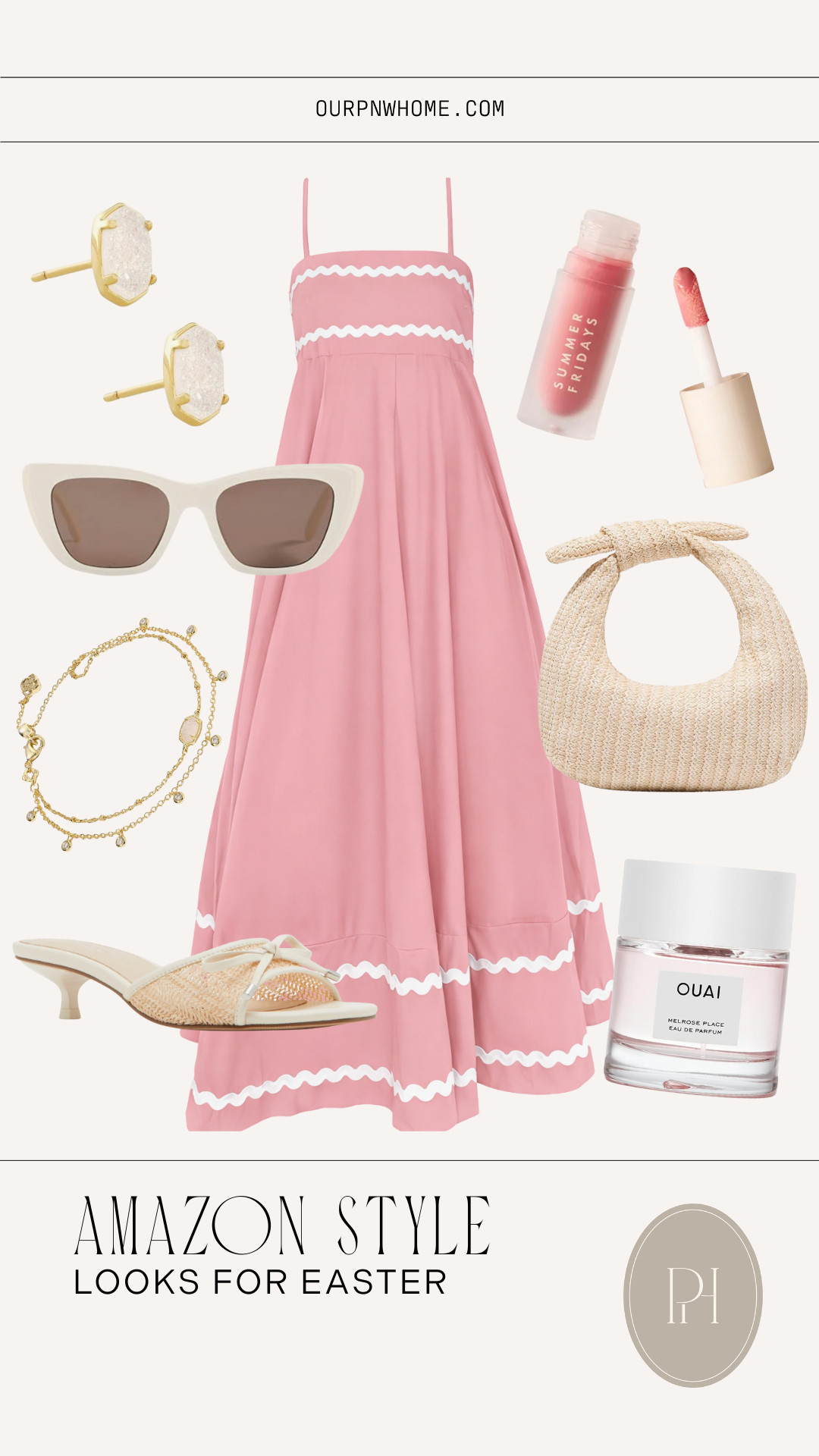 More cute Amazon finds for Easter Sunday!

Easter dress, Easter outfit, spring fashion, spring style, spring looks, vacation look, vacation outfit, spring break look, resort wear, pink maxi dress, white sunglasses, light pink earrings, stud earrings, gold bracelet, raffia purse, tan handbag, spring handbag, bow handbag, straw handbag, kitten heel sandals, white sandals, neutral sandals, women's fragrance, perfume, body spray, summer fashion, summer style, summer looks, summer outfit 

 #LTKgrwm #LTKootd #LTKSeasonal
