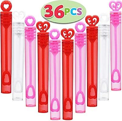 JOYIN 36 Valentines Mini Bubble Maker Wands Circle & Heart for Kids Classroom Exchange Valentine... | Amazon (US)