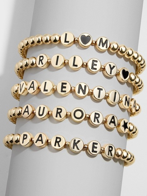 Custom Black Disc Pisa Bracelet | BaubleBar (US)