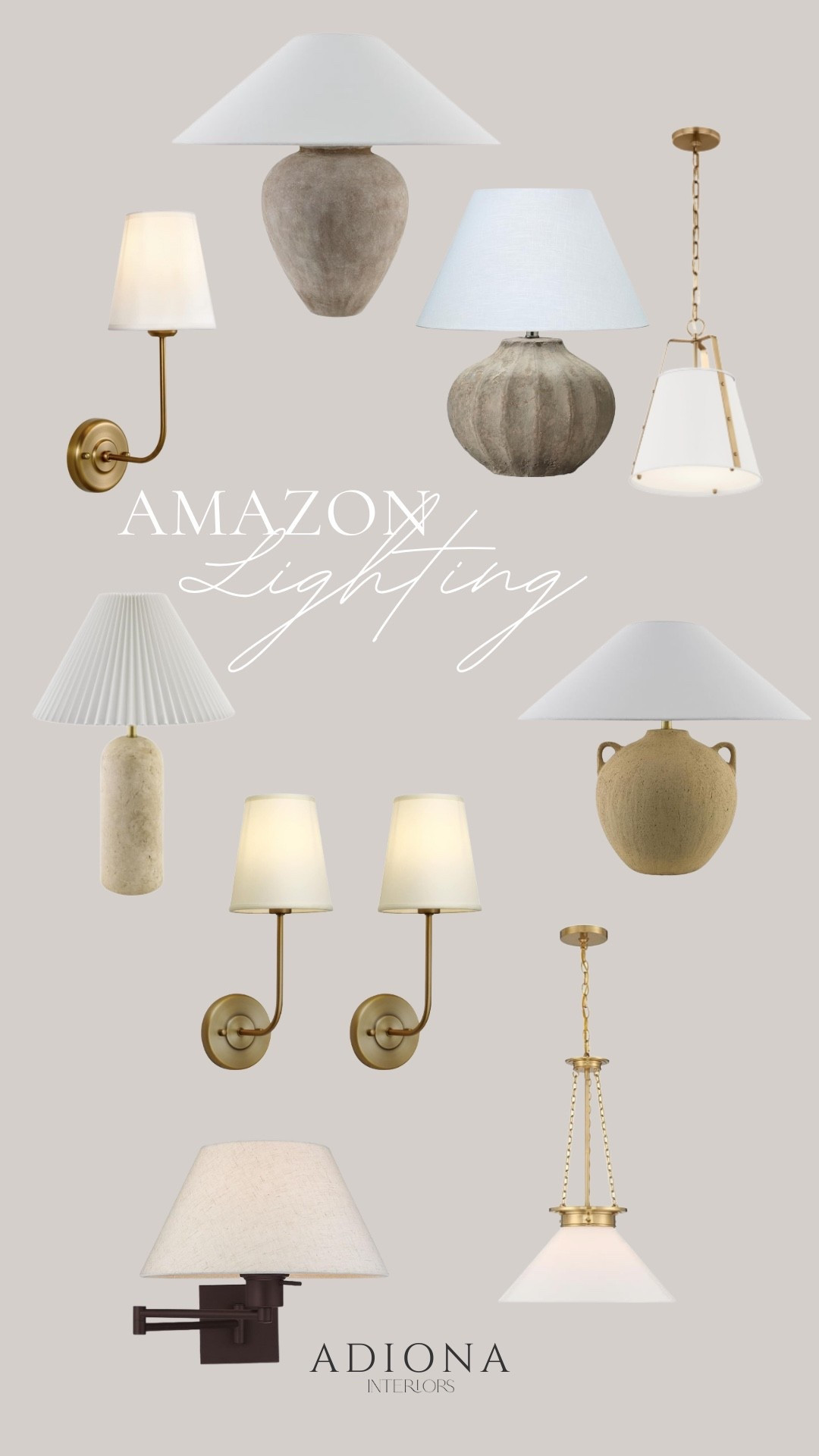 Amazon lighting 

Table lamps, pendants, sconces, Amazon home, home decor, budget decor 

#LTKSeasonal #LTKSaleAlert #LTKHome
