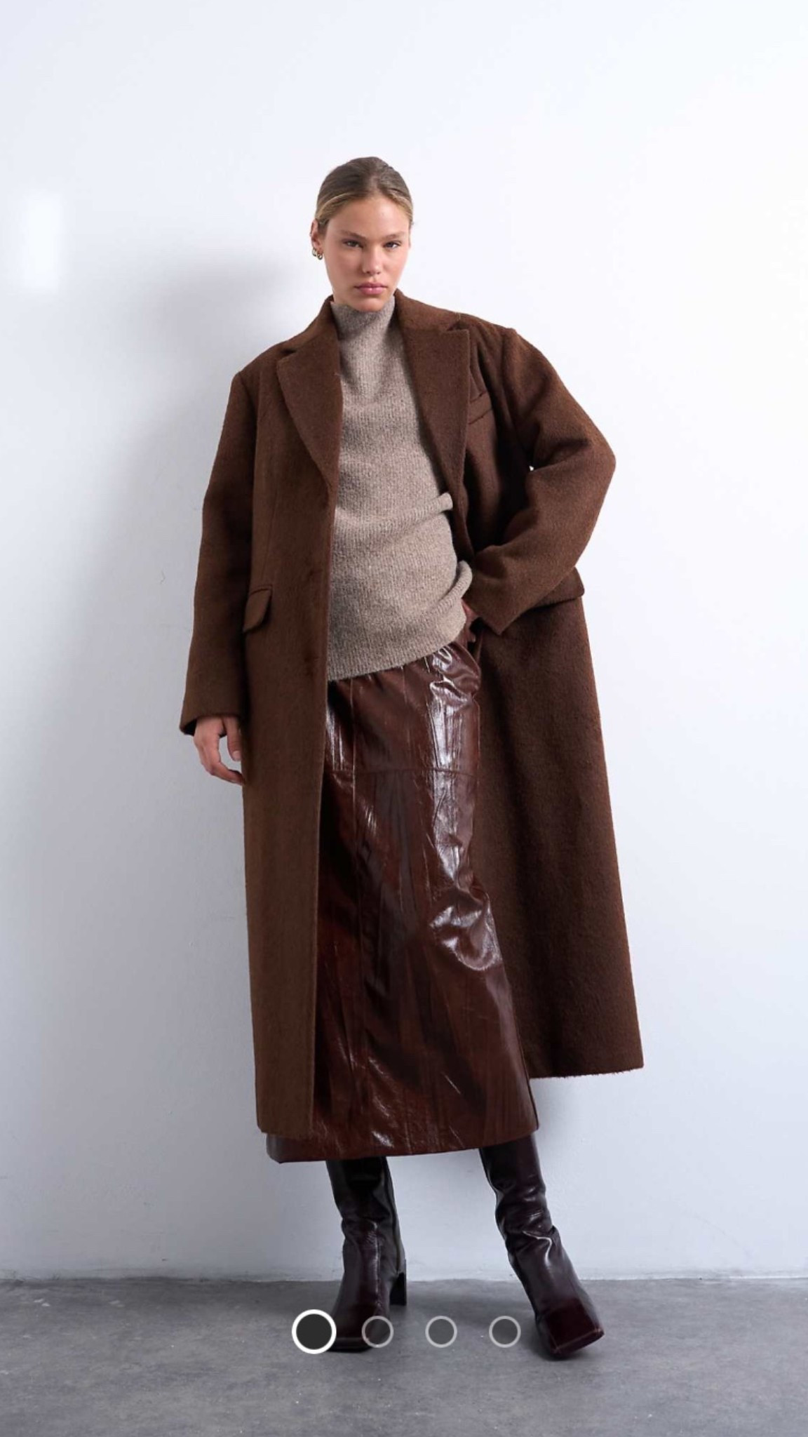 Choc brown coat - 50% off with code cyber 🤎