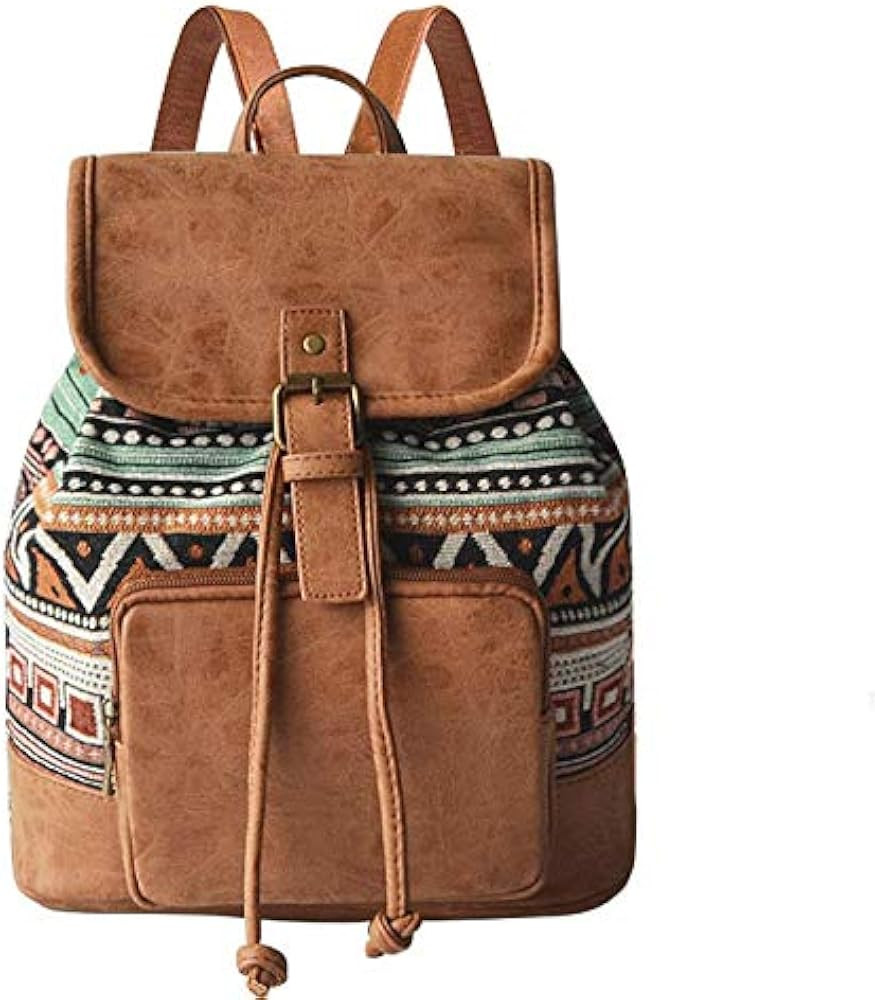 Backpack Bohemian Casual Rucksack Vintage Travel Small Bags s for Shopping Dating Party Holiday T... | Amazon (UK)
