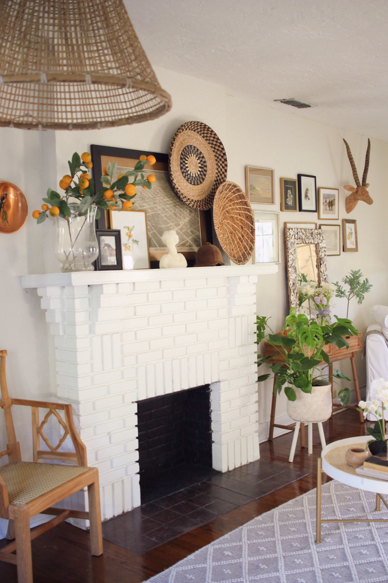 Sprucing up the mantle with beautiful orange branches 

#LTKstyletip #LTKhome #LTKunder50