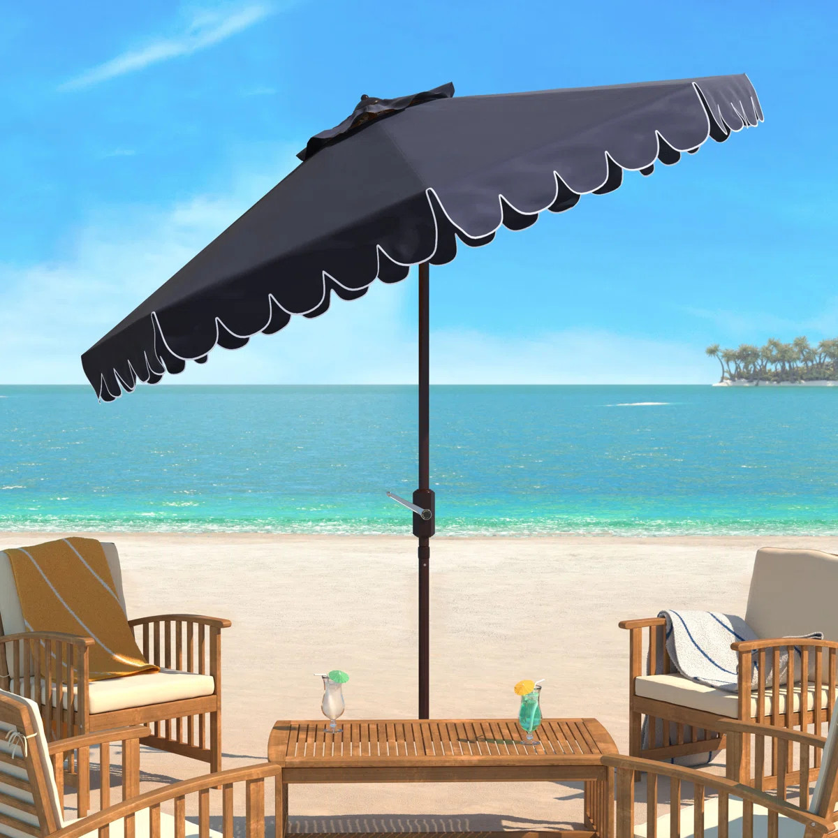 Pedrick 100.8'' Tilt Market Umbrella | Wayfair North America