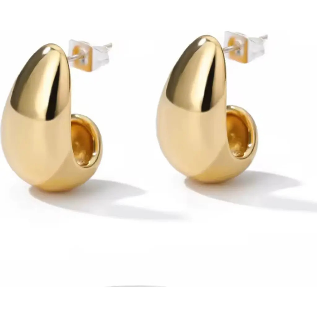 Dome Huggie Teardrop Earrings | Nordstrom