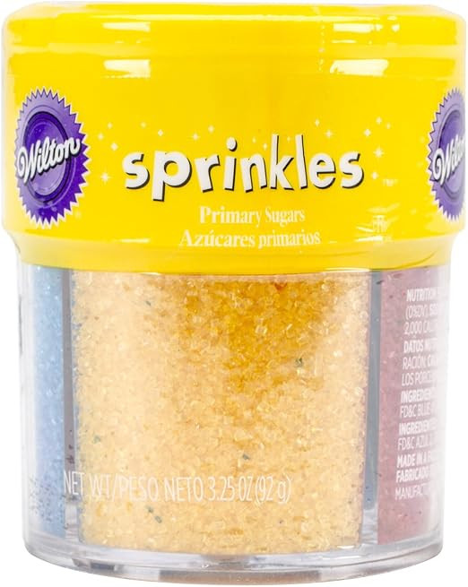 Wilton Primary Sugar Crystals Baking Supplies, 4.4 oz, Multicolored | Amazon (US)