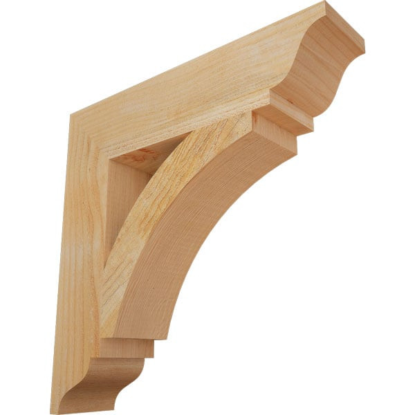 3 1/2-Inch W x 24-Inch D x 36-Inch H Thorton Traditional Rough Cedar Woodgrain TimberThane Bracke... | Architectural Depot