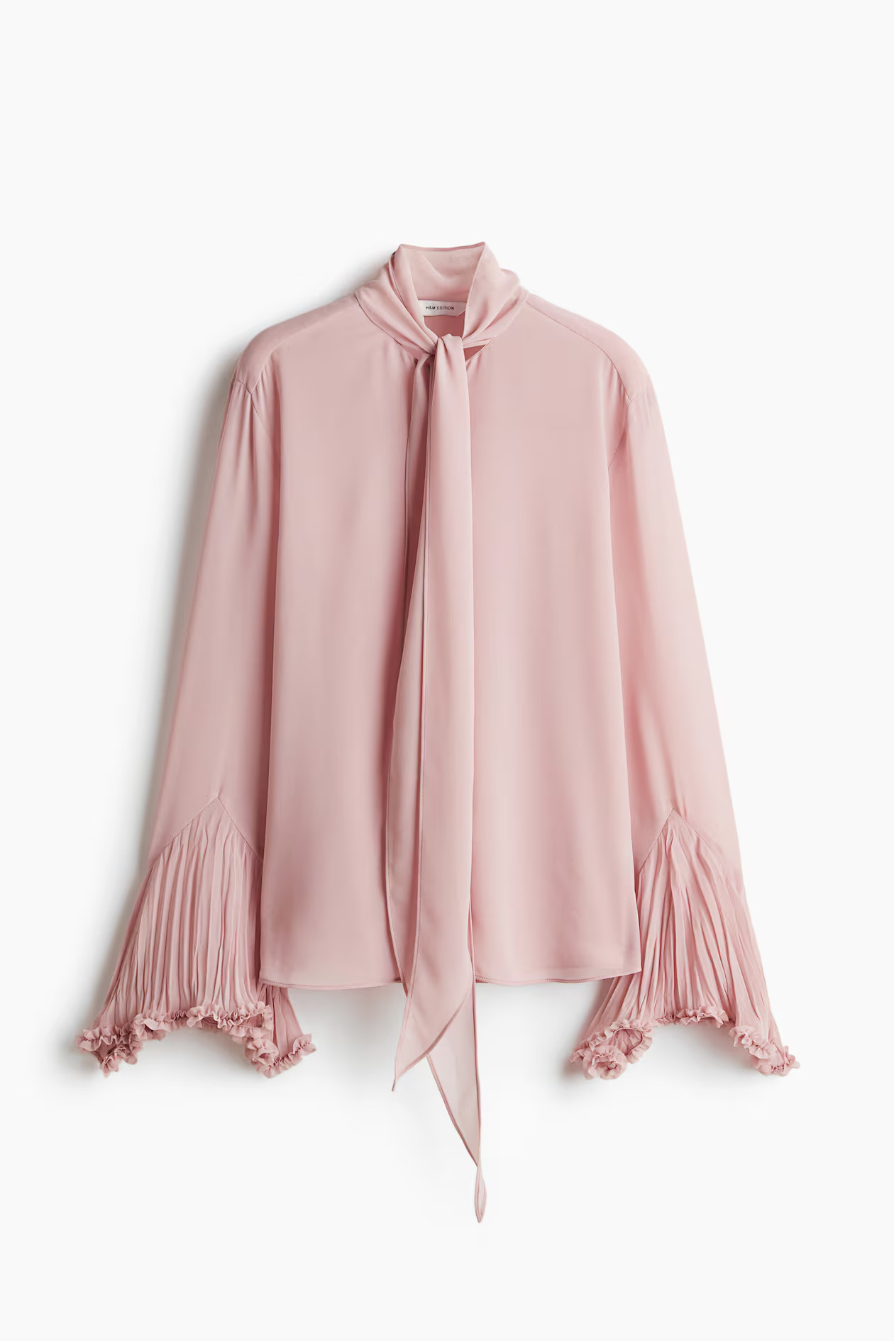 Blusa de gasa con lazada - Rosa claro - MUJER | H&M ES | H&M (FR, IT, ES, PT, BE)