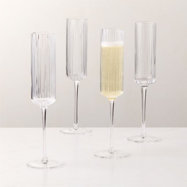 Eve Champagne Flute Set of 4 | CB2
