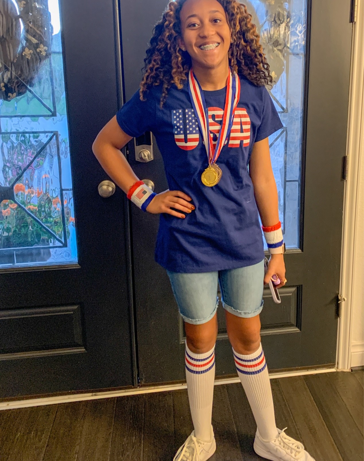 It’s Homecoming week! Rockets Red Glare (Red, White, Blue) #USA #RedWhiteBlue #Accessories #Homecoming #School 

#LTKkids