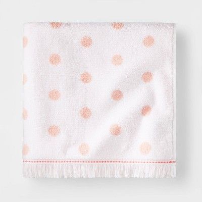 Dot Towel Pink with SILVADUR™ Antimicrobial Technology - Pillowfort™ | Target