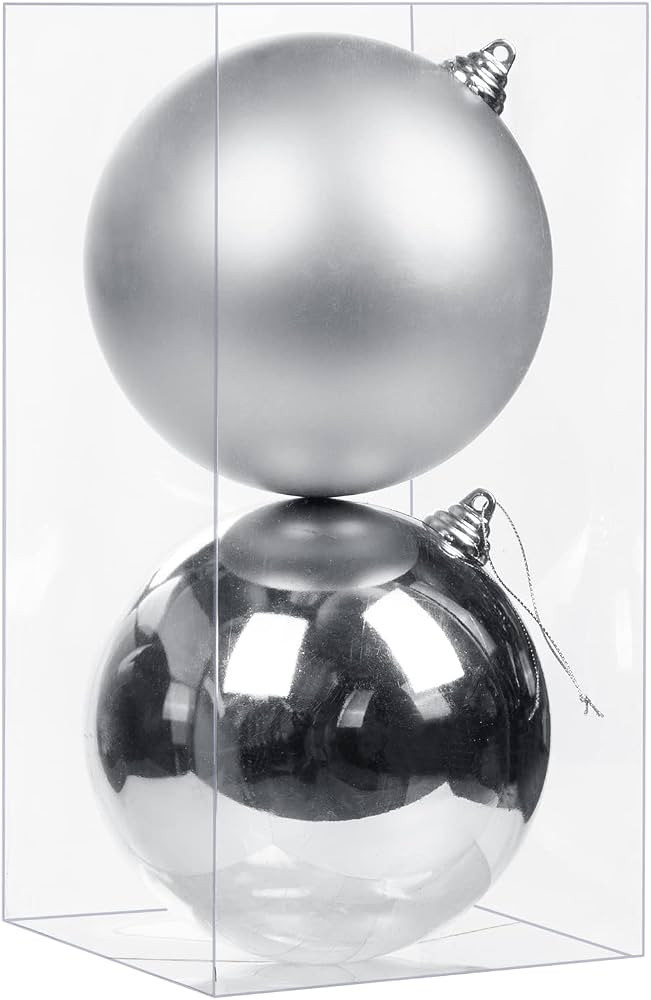 Christmas Ornaments Balls 5.9" Large Christmas Decorations Xmas Tree Shatterproof Big Silver Chri... | Amazon (US)