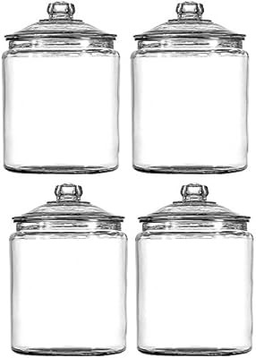Anchor Hocking 102806 Heritage Hill Storage Jar 1 gallon, 4-Pack | Amazon (US)