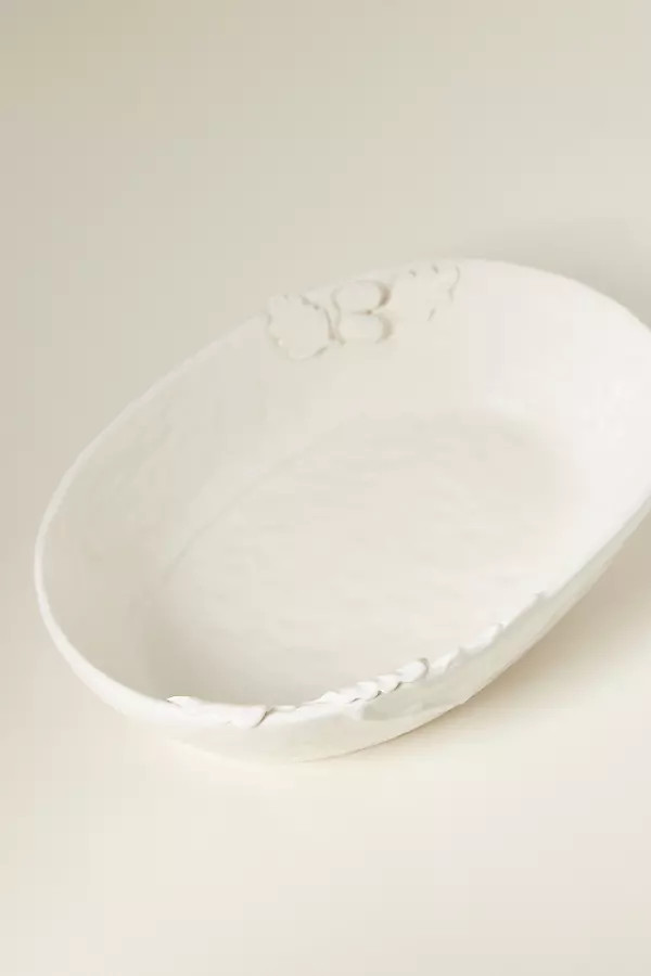 Oak Leaf Stoneware Medium Serve Bowl | Anthropologie (US)