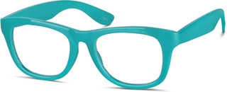 Zenni Square Glasses Teal Plastic Full Rim Frame | Zenni Optical (US & CA)