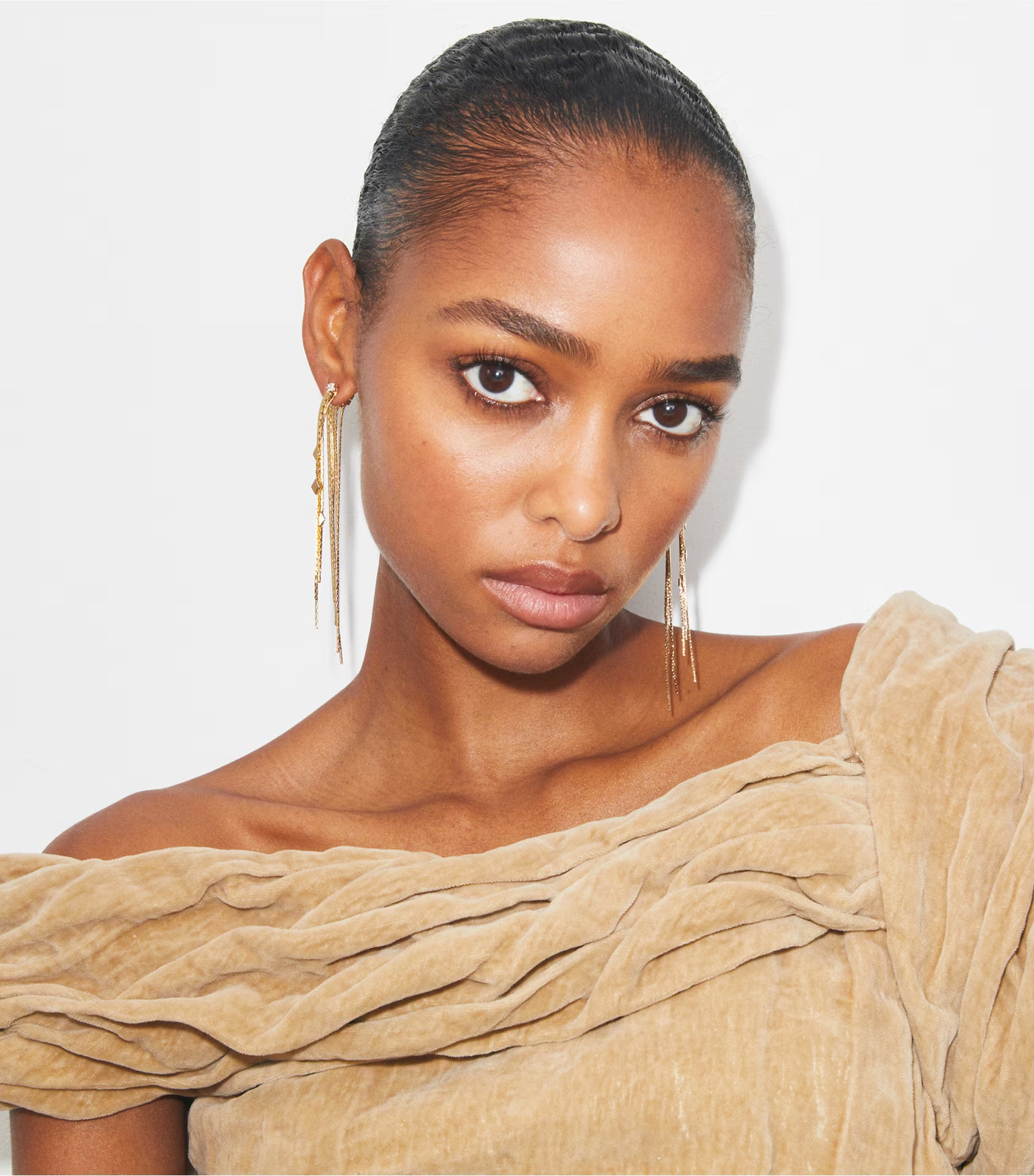 Runway Front-Back Chain Earrings: Women's Designer Earrings | Tory Burch | Tory Burch (US)